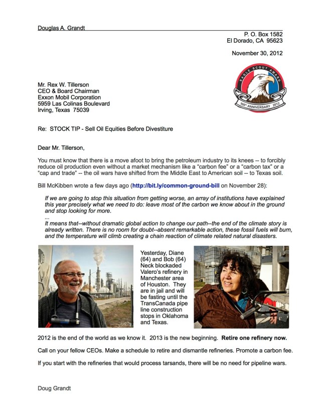 Letter to Rex 11-30-2012